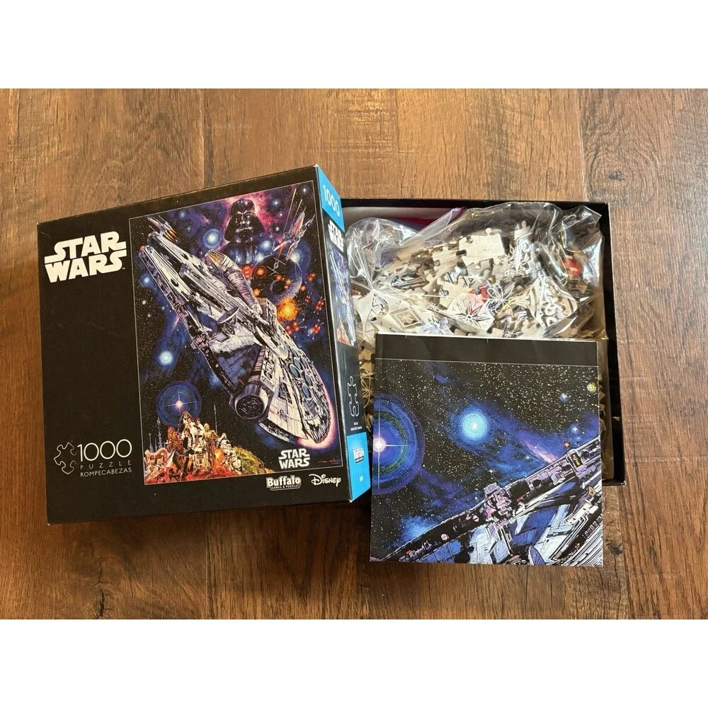Star Wars Millennium Falcon In Space 1000 Pc Puzzle by Buffalo Disney
